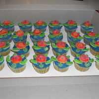 Sea Turtle Cupcakes Sea turtle cupcakes using candies for the turtles...easy to make and the kids loved them!