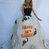 Barbie Cake Spice cake for a birthday party.