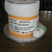 Prescription Cake Almond cake and almond buttercream. 3 8" cakes.
