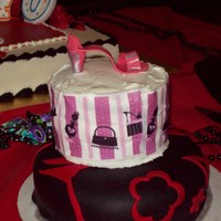 40Th Birthday Black And Red Chocolate Cake This cake was for a 40th birthday party where all the guest dressed in black and red