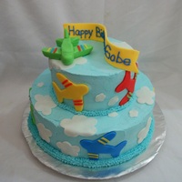 Airplane Cake I saw a cake similar to this one online and adored it. I made it for a little boys 3rd birthday.