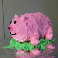 Piggy Smash Cake I made this lil piggy to accompany a farm cake. This was the little smash cake for the birthday boy.