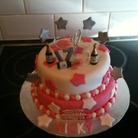 Pink N White Star 2 Tier 