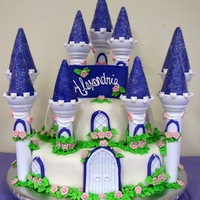 Princess Castle Cake This cake was made with the Wilton Castle Kit, Marshmallow Fondant and lots of love!