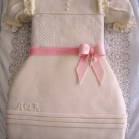 Baby Dedication Cake - Baby Girl MMF - Almond cream cake with lemon filling - Served 40