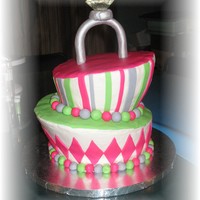 Tospy Turvy Bridal Bling First time with a topsy turvy cake (besides doing the practice cake--which turned out easier to do than this!). Also, first time using...