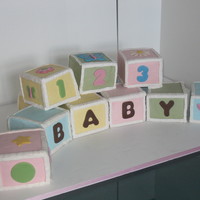 Lisas Baby Blocks These blocks are 4x4x4, and there are 12 of them. Took me a lot longer to do than I originally thought, but fun to do. Half are yellow with...