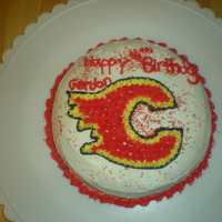 Calgary Flames Im a Vancouver Canucks fan!! But, my boyfriend loves Calgary so i made him this cake for his birthday