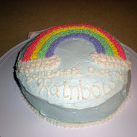 Over The Rainbow Very first cake, made in Course 1 Wilton