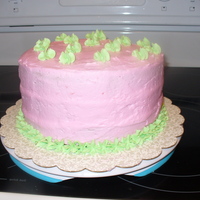 2Nd Cake This is still before my first Wilton class but I was having so much fun, I decided to make my cousin a cake for her birthday..strawberry...