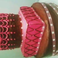Pink And Brown Birthday Cake 