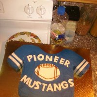 Football Jersey Cake Jersey Cake for a 15 yr old. This is his high school jersey that I attempted to replicate