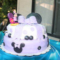 Minnie Mouse Cake Made this cake for my godaughter's bday. I also made a mini cake for her.