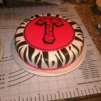Zebra Print Cake I made this cake for my little sister's bday.