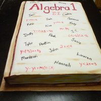 Algebra Class Cake 