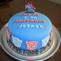 Transformer 360 From Wilton Cake Book 2010, this was for my son's birthday, we made the wheels on the side using mini oroe cookies.