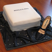 Manolo Mary Jane I'm so proud of how this cake turned out seeing as this was my very first gumpaste shoe. I worked the gumpaste for a little too long...