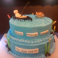 The Good Life Buttercream with fondant and gumpaste accents.