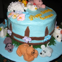 Birthday Cake Vanilla cake with buttercream frosting and fondant figures made for the son of a friend. Inspired by various cakes seen on this site and...