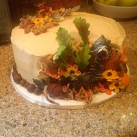 Mouse In Foliage Birthday cake for my brother.