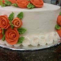 Ribbon Bow Cake Final cake for Wilton beginner's class.