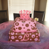 My First Fondant Cake This cake is for my daughter Lauryn and she just turned 4. This is a first for me for making home made fondant (1, covering a cake in...