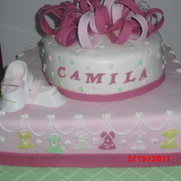 Pink Everything is edible and made out of MMFondant including shoes