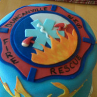 Fire Cake This was done as a birthday surprise for a local firefighter. HE LOVED IT!