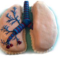 The Lung Cake Made for a Respiratory Therapist