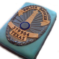 Police Badge Made for a police academy graduation ceremony for an officer.