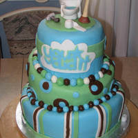 Plumber Graduation Cake This is the second cake I have attempted to make and my first Topsy Turvy. The lettering is cut out of gumpaste using the cricut cake and...