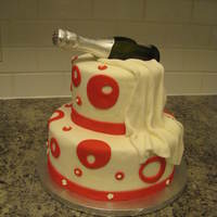 New Year's Eve Champagne Bottle Cake I put together a quick 2 tier cake for a New Year's Eve Party. MMF was used to drape and cover cake while Wilton Premade Fondant was...