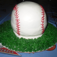 Baseball wilton ball all buttercream