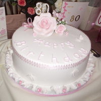 80Th This cake was made for twins!!!