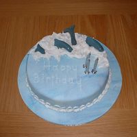 Dolphins At Sea I got my inspiration for this cake from this site, it was very helpful, and was a very easy cake to model.