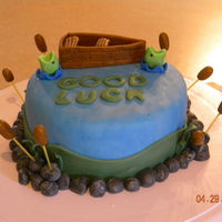 Fishing Opener Cake I threw this cake together at the last minute to bring as a dessert to the home of some friends before the guys left for fishing opener. I...