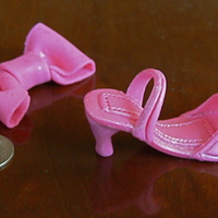 Mini High Heel Pink pearlized mini high-heel...my first. Learning as I go!