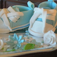 Baby Boy Converse Shoes Blue Converse baby shoe. Thank you again Anna (stellastarchild) for the template & helpful, encouraging instructions! White rose &...