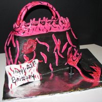 21St Birthday Purse And High Heel My first purse cake and high heel. Made for my sister in law's 21st birthday! :) High Heel is gumpaste, purse is covered in fondant,...