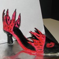 High Heel Gumpaste high heel. My first time
