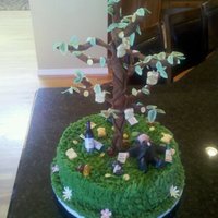 Father Of The Bride Birthday Cake I made this birthday cake for a man whose daughter got married the week before his birthday. He is laying under a money tree surrounded by...
