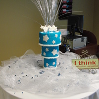 Employee Appreciation Cake Neopolitan Style~ Cake Vanilla, Strawberry, Chocolate with buttercream icing.My first upside down cake.