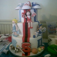 A Cake Divided - Nc State Fair Entry 2010 This was my first shot at entering a cake in a competition. There are three main colleges in central NC and people are very passionate...