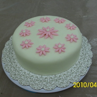 First Fondant Cake This was my first fondant cake.