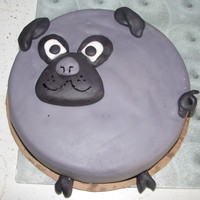 Fat Little Pug A Cake done for a birthday of a pug lover!