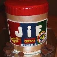 Jif Jar Groom's Cake For the chocolate, peanut butter lovin' man!