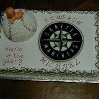 Mariner's Fan's Baby Cake This was for my Grandson. All butter cream
