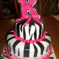 Zebra Striped Cake 