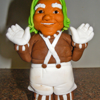 Oompa Loompa Oompa Loompa figurine made from fondant (with added tylose). Am only new to the world of making figurines and would LOVE some feedback....