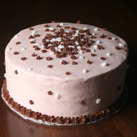 Falling Flowers I wanted to try out a cake recipe and can't leave a cake undecorated. i just threw on random drop flowers starting at the top and...